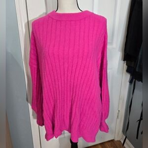 Hot pink aerie sweater NWT